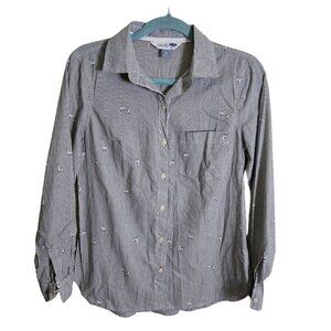 Old Navy The Classic Shirt Llama Novelty Print Size XS